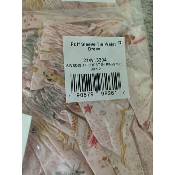 NWT Tea Collection Girl Puff Sleeve Midi Dress 2T - Picture 8 of 9